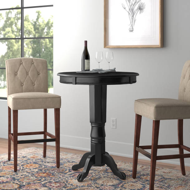 Three Posts™ Adelaida Swivel Upholstered Counter Stool with Solid Wood
